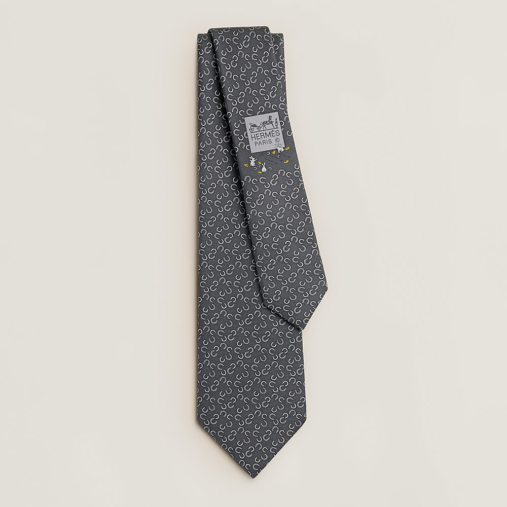 Fers Lucky tie - Blue | Hermès Finland